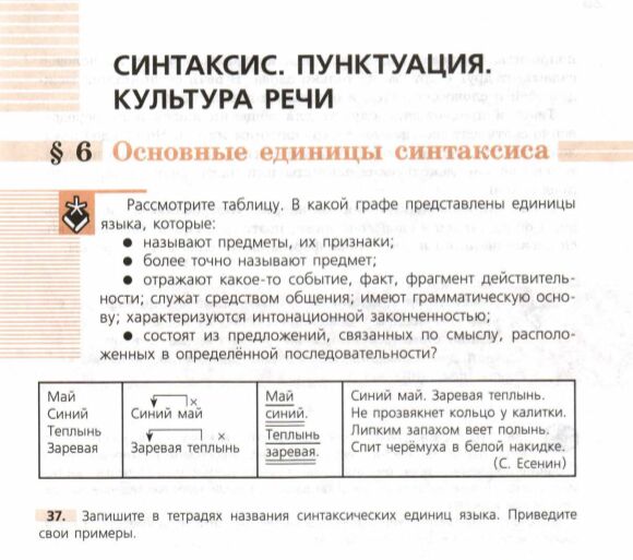 Синтаксис и культура речи 8 класс презентация