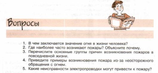 Ответы на вопросы в конце параграфа. Где наиболее часто возникают пожары и почему. Где наиболее часто возникают пожары ?объясните причину. В чем заключается значение огня в жизни человека. Где наиболее часто возникают пожары объясните почему ОБЖ 8 класс.