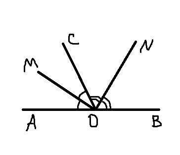 47 какой угол. Угол между биссектрисами смежных углов равен 90. Углы AOB И boc смежные, om-биссектриса. Угол AOC неизвестно. Рисунок 47.