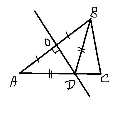 Треугольник abc треугольнику bdc. Серединный перпендикуляр в треугольнике. Серединный перпендикуляр стороны АВ треугольника АВС пересекает. Серединный перпендикуляр стороны ab треугольника. Серединные перпендикуляры к сторонам АВ И АС треугольника АВС.